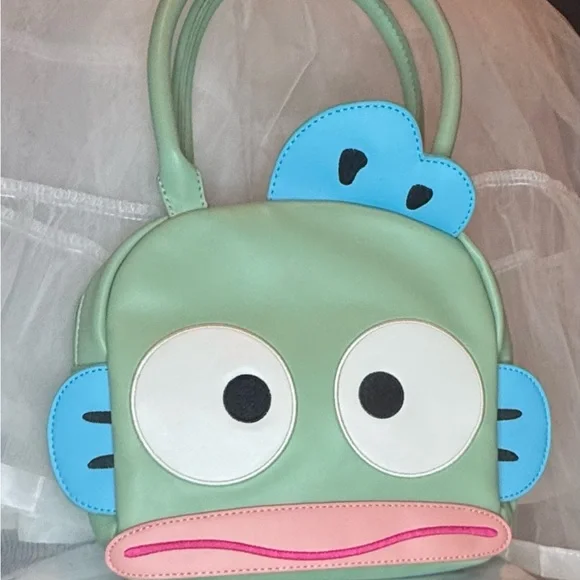 Green and Blue Fish themed Hand Bag - Picture 1 of 5
